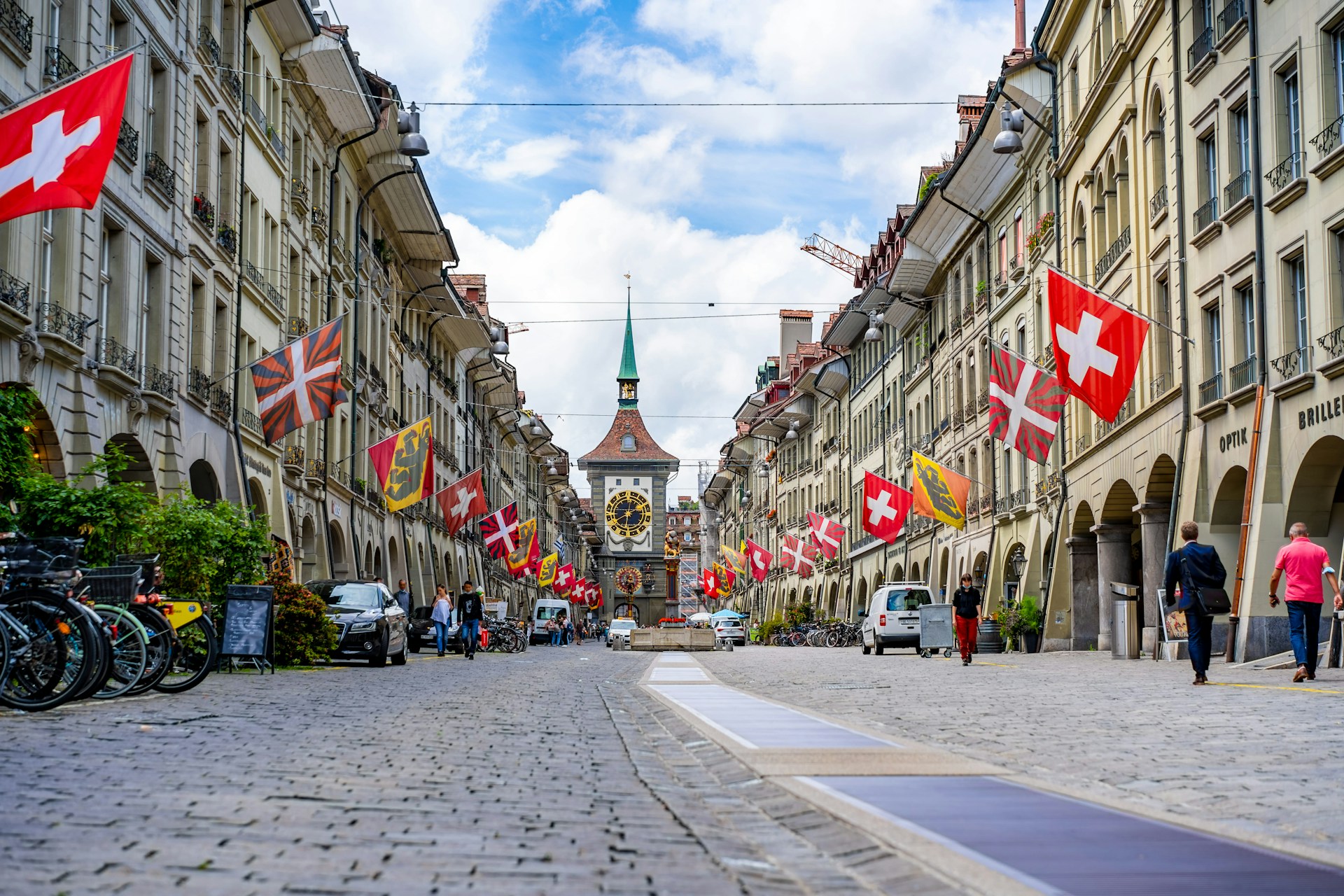 Bern old town with the Zytglogge clock tower