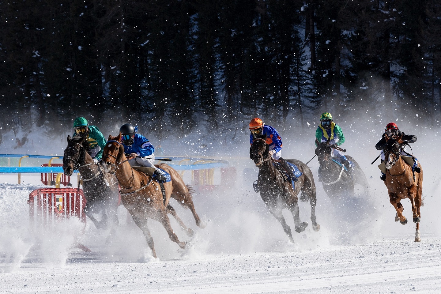 Polo on snow at St. Moritz — winter events on the frozen lake